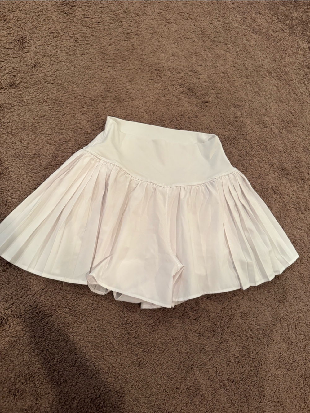 aerie White Pleated Skort